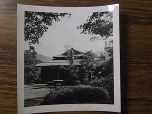 古写真　歴史資料　1949年9月長崎県長崎市　長崎ホテルの庭園　ホテル　写真裏撮影年月日と英文　訳すると　