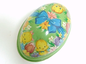 イースターエッグ　デコレーション　たまご　卵型　飾り　プラスチック製　USA雑貨　ひよこ＆花柄　インテリアに