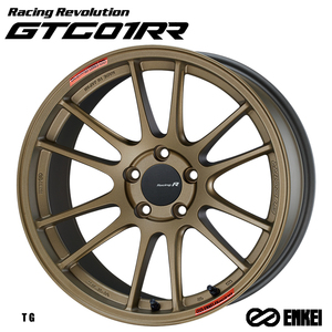送料無料 エンケイ Racing Revolution GTC01RR (TG) 10.5J-18 +15 5H-114.3 (18インチ) 5H114.3 10.5J+15【4本セット 新品】