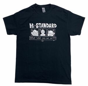 【送料無料】Mサイズ Hi-STANDARD 90 TEE ハイスタンダード Tシャツ ブラック ハイスタ PIZZA OF DEATH ピザオブデス