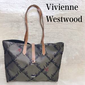 Vivienne Westwood オーブ 総柄 船型 トートバッグ レザー ヴィヴィアンウエストウッド