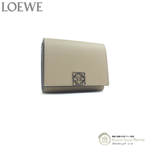 ロエベ （LOEWE） アナグラム バーティカル ウォレット スモール コンパクト 三つ折り 財布 C821TR2X02 サンド（新品）