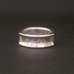 新品同様 美品 TIFFANY&Co. ティファニー 1837リング ミディアム 指輪 シルバー925 8号 6.7g