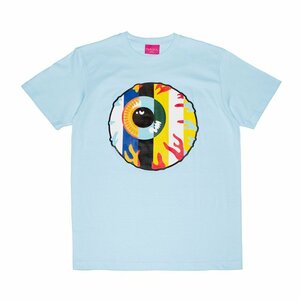 セール 新品 MISHKA ミシカ USグラフィック Tシャツ キープウォッチ 目玉プリント ポップ キュート ストリート 水色 サックス XL