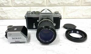 Nikon F ニコン フォトミック アイレベル 一眼レフ フィルムカメラ+Zoom-NIKKOR・C Auto 1:3.5 f=43-86mmレンズ シャッターOK fah 4A945