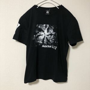◇ 新日本プロレス ロスインゴベルナブレスデハポン　NOSOTROS 半袖 Tシャツ ブラック Lサイズ