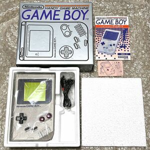 〈ほぼ未使用・極美品・箱説付属・動作確認済み〉GB 初代 ゲームボーイ ブロス 本体 DMG-01 グレー GAMEBOY bros.