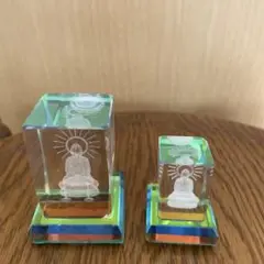 大仏　仏像　3D クリスタル　ガラス　置物　和雑貨