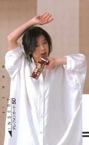 ★中森明菜　明治★テレカ５０度数未使用pu_93