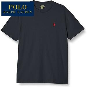 L/ラルフローレン 半袖Tシャツ メンズ ネイビー POLO RALPH LAUREN ブランド Tシャツ ポニー 刺しゅう クラシックフィット