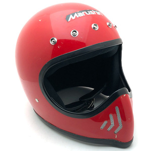 送料無料 MARUSHIN MG-MOTO MX RED 59cm/ビンテージヘルメットマルシン赤レッドbellベルmoto3モト3starsimpsoシンプソンm50m52griffinmaxon