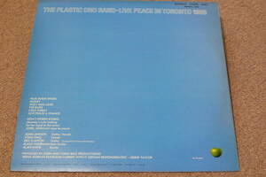ＬＰ　The Plastic Ono Band　Live Peace In Toronto 1969　オーストラリア盤