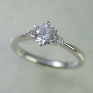 婚約指輪 安い ダイヤモンド 0.5カラット プラチナ 鑑定書付 0.548ct Gカラー VS1クラス 3EXカット H&C CGL