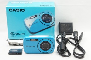 【適格請求書発行】美品 CASIO カシオ EXILIM EX-N1 コンパクトデジタルカメラ ブルー 元箱付【アルプスカメラ】240401c