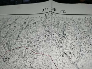 　志津川　岩手県　宮城県　古地図 　地形図　地図　資料　46×57cm（書き込み多し表裏）大正２年測図　　昭和11年印刷　発行　B2303