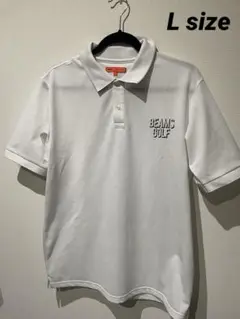 BEAMS GOLF ORANGE LABEL  襟裏ロゴポロシャツ  Lサイズ