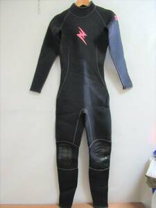 f8501-6 ZEAK SURF ウエットスーツ 黒×ピンク レディース? フルスーツ