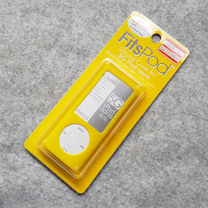 第5世代 iPod nano シリコンケース 保護フィルム/カバー付/イエロー 新品・未使用