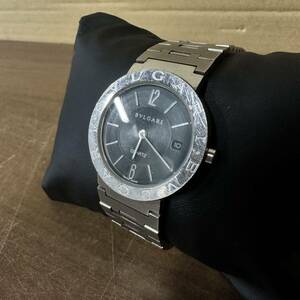 UTn806【BVLGARI】ブルガリ ブルガリブルガリ 腕時計 BB33SS L9030 クォーツ 現状品