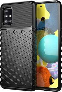 ブラック Galaxy A51 5G Galaxy A51 5G ケース カバー 耐衝撃 質感 TPU シンプル 耐久性 指紋防止