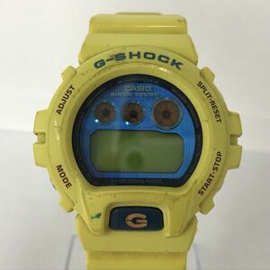 H202-CH2-384◎ CASIO カシオ G-SHOCK Gショック DW-6900PL イエロー メンズ クオーツ デジタル 不動 腕時計 クレイジーカラー