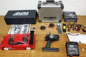 M◇中古品◇ラジコン 一式 本体/プロポ/バッテリー TAMIYA/SANWA/YOKOMO NSX2004 プロポケース/充電器 ※パーツ等詳細未確認