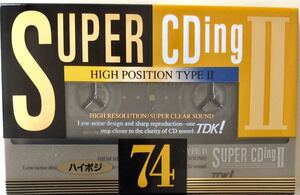 送料無料　新品未使用 TDK Super CDing 　ハイポジションカセットテープ　4個1セット