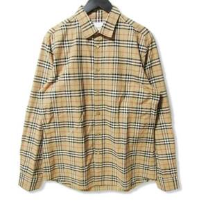 BURBERRY バーバリー 長袖シャツ SIMPSON 8020966 ノバチェック 20SS シンプソン ティッシ期 ベージュ L 27105537