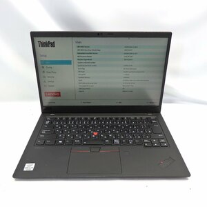 1円～Lenovo ThinkPad X1 Carbon Gen 8 Core i5-10310U 1.7GHz/16GB/SSD256GB/14インチ/OS無/動作未確認【栃木出荷】
