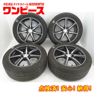 中古タイヤ アルミホイールセット 235/50R18 101V 18x8J +42 5穴 PCD114.3 夏 アルファード 送料無料（沖縄、離島除く) a15883