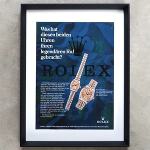ROLEX ロレックス 1979年 レディデイト デイトジャスト 腕時計 ドイツ ヴィンテージ 広告 額装品 レア コレクション ポスター 稀少