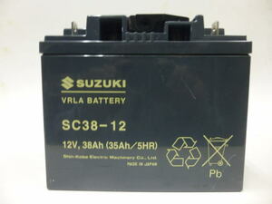 ＳＵＺＵＫＩセニアカー用バッテリー ＳＣ３８－１２中古 シールドバッテリー　ＢＳ－８２