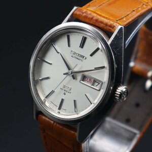 R6.4月OH済 SEIKO 56KS HI-BEAT キングセイコー ハイビート 5626-7111 自動巻き 1972年製 諏訪工場 デイデイト 新品革ベルト メンズ腕時計