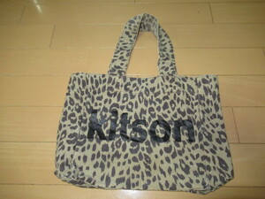 KITSON/キットソン◆トートバッグ◆ヒョウ柄