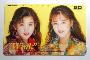 未使用 テレホンカード 50度数 Wink テレカ　