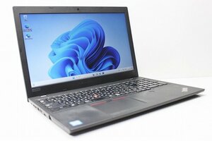 1円スタート ノートパソコン Windows11 Lenovo ThinkPad L580 15.6インチ 第8世代 Core i5 SSD256GB メモリ8GB Windows10 カメラ 10キー