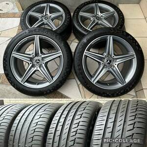 【美品】横浜発 メルセデスベンツ 純正 Eクラス W213 S213 C238 AMGライン 245/45R18 5H-112 8J+43 275/40R18 9J+49 2022年製造4本セット