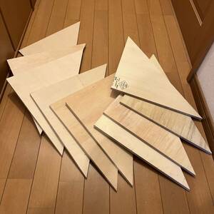 木材 三角カット 10枚セット