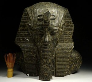 緑屋c■ エジプト美術　ファラオ像　胸像 頭像　模型 レプリカ　ツタンカーメン　i9/4-6159/8-4#140