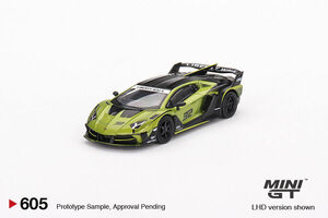 Lamborghini LB-Silhouette WORKS Aventador GT EVO Lime 1:64 Mini GT MGT00605 海外 即決
