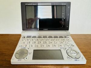 電子辞書 CASIO カシオ EX-word エクスワード 高校生モデル カラー電子辞書 XD-D6500WE DATEPLUS6 ホワイト　通電確認済み　カバー付属