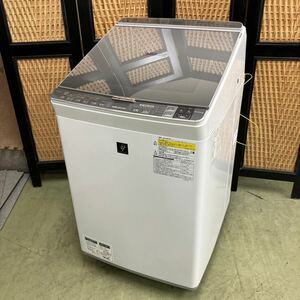 &【売り切り】SHARP シャープ プラズマクラスター 電気洗濯乾燥機 ガラストップ ココロエンジン ES-PX10A-S 10.0kg 動作確認済み 生活家電