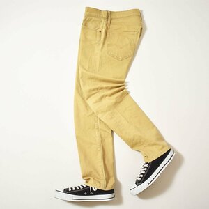 ★プレミアムライン リーバイス LEVIS 白タブ Big E 502 ストレッチ ピケ ナロー パンツ W28 ベージュ チノ スリム ストレート メンズ★