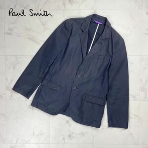 Paul Smith ポール・スミス コットン100% カジュアル テーラードジャケット メンズ 紺 ネイビー サイズS*PC163