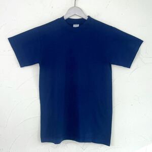 deadstock MADE IN USA/Mexico 半袖Tシャツ ネイビー 無地 クルーネック Sサイズ