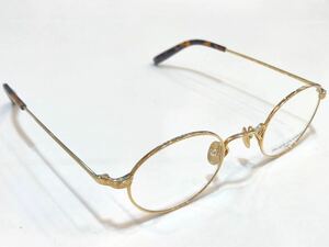 18金 K18 新品 日本製 メガネ 眼鏡 18金無垢 高級 ゴールド 丸メガネ