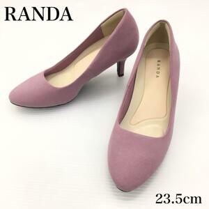 RANDA ランダ ハイヒール パンプス ストレスフリー ベーシック インナークッション レディース サイズ23.5cm パステルカラー 薄紫