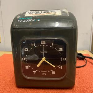 AMANO アマノ 電子タイムレコーダー EX3000NC-B タイムカード 事務用品 ジャンク 中古品