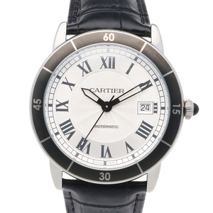 カルティエ ロンド クロワジエール 腕時計 時計 ステンレススチール 3886 自動巻き メンズ 1年保証 CARTIER 中古 美品