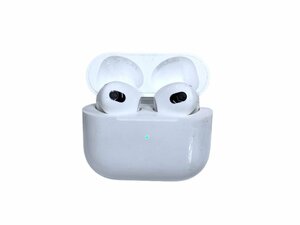 Apple (アップル) Air Pods エアポッズ 第三世代 ワイヤレスイヤホン Bluetooth A2566 MME73J/A ホワイト 家電/091